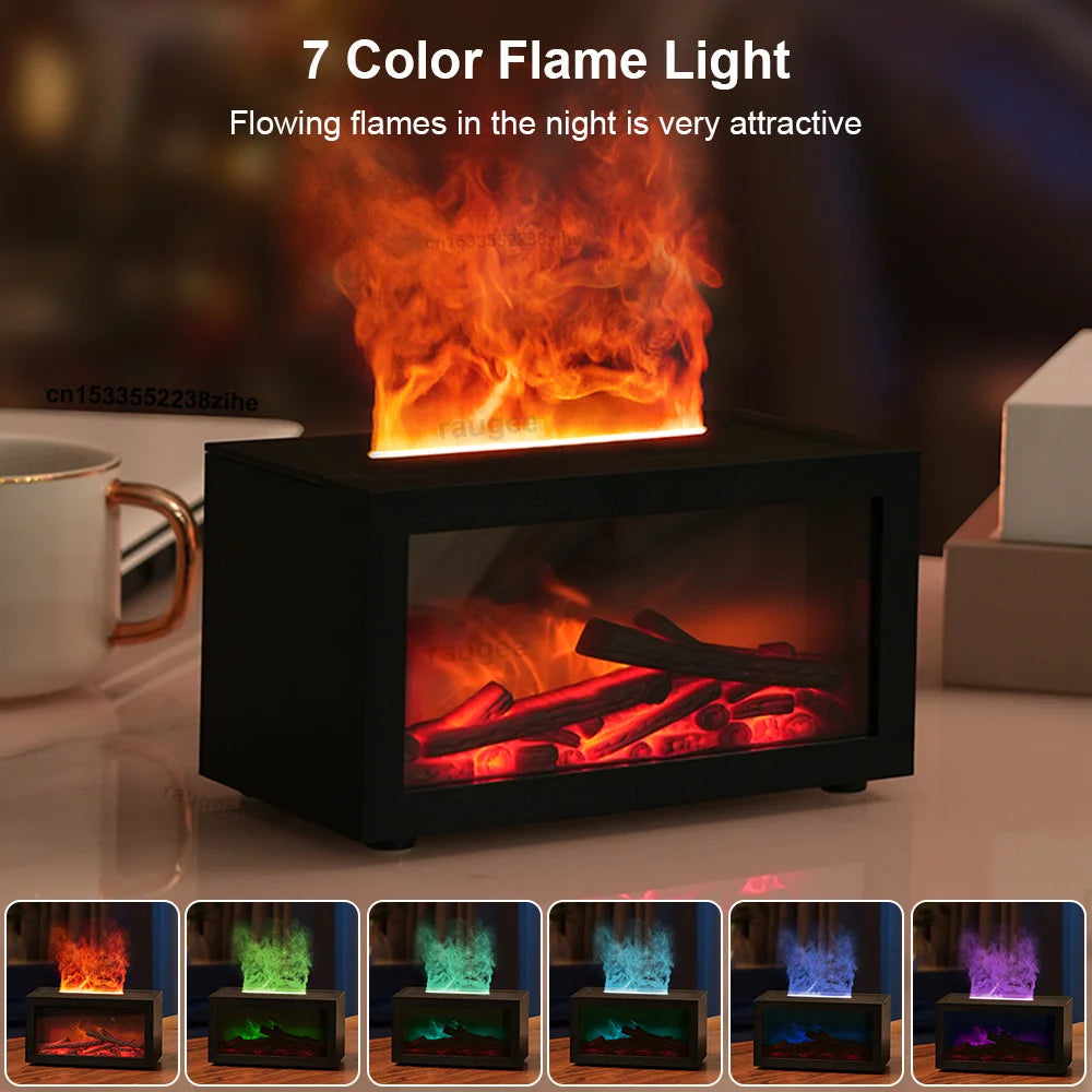 FlameMist™ Aromatherapy Fireplace Humidifier