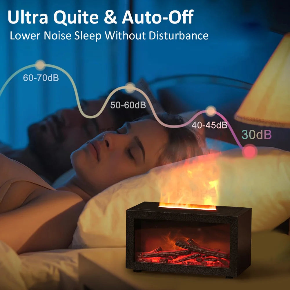 FlameMist™ Aromatherapy Fireplace Humidifier