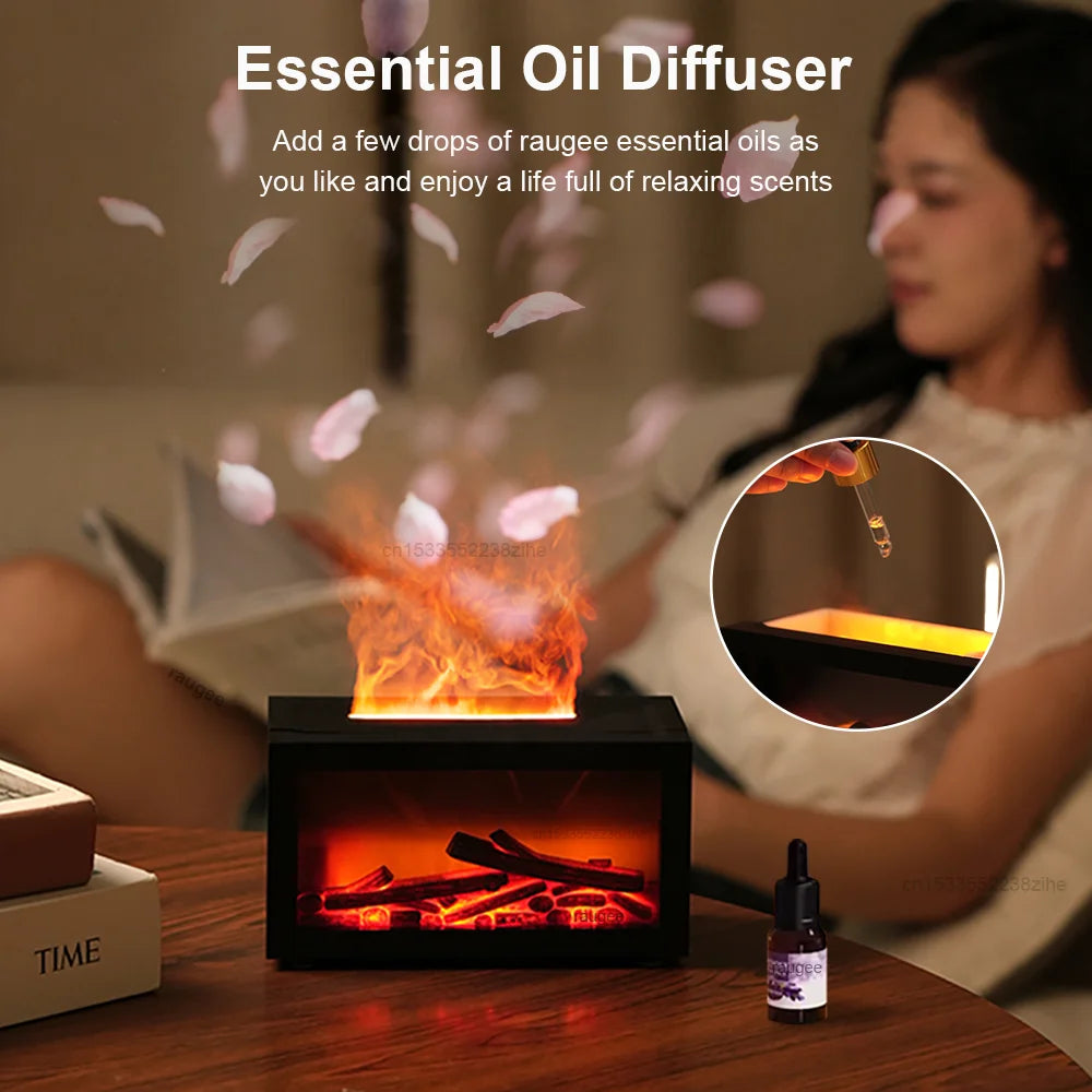 FlameMist™ Aromatherapy Fireplace Humidifier