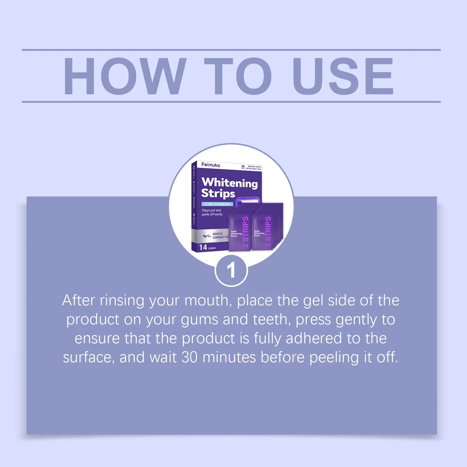 Purple Teeth Whitening Strips – Instant Stain Corrector for a Brighter Smile