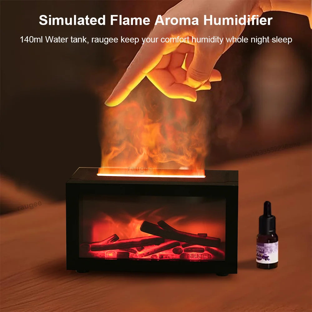 FlameMist™ Aromatherapy Fireplace Humidifier